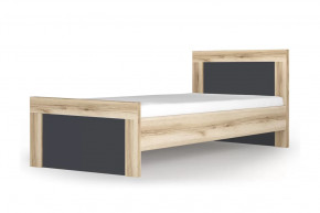 Кровать 900 "Вега Скандинавия" Дуб каньон/Силк флай в Советском - sovetskij.mebel-tymen.ru | фото