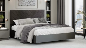 Кровать «Бетта» Тип 1 Серый графит, Велюр Серый в Советском - sovetskij.mebel-tymen.ru | фото