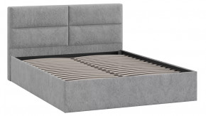 Кровать без ПМ «Глосс» Тип 1 (без подъемного механизма) Микровелюр Wellmart Silver в Советском - sovetskij.mebel-tymen.ru | фото