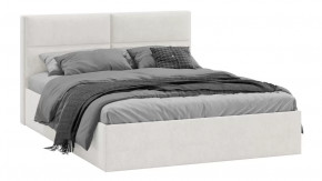 Кровать без ПМ «Глосс» Тип 1 (без подъемного механизма) Велюр светлый в Советском - sovetskij.mebel-tymen.ru | фото