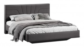 Кровать без ПМ «Пандора» Тип 1 (без подъемного механизма) Велюр Графит в Советском - sovetskij.mebel-tymen.ru | фото