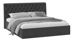 Кровать без ПМ «Скарлет» Тип 1 (без подъемного механизма) Велюр Графит в Советском - sovetskij.mebel-tymen.ru | фото