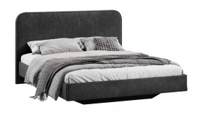 Кровать без ПМ «Тиффани» Тип 1 (без подъемного механизма) Микровелюр Wellmart Graphite в Советском - sovetskij.mebel-tymen.ru | фото