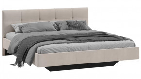 Кровать без ПМ «Элис» Тип 1 (без подъемного механизма) Исп.2 Велюр Бежевый в Советском - sovetskij.mebel-tymen.ru | фото