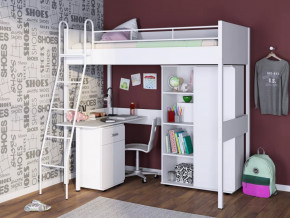 Кровать-чердак Дельта Лофт 20.02.01 с рабочей поверхностью в Советском - sovetskij.mebel-tymen.ru | фото