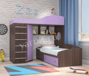 Кровать-чердак Кадет 2 с металлической лестницей Ярофф в Советском - sovetskij.mebel-tymen.ru | фото