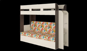 Кровать детская двухъярусная Карамель 75 Анкор светлый/ Бодега темный Арт в Советском - sovetskij.mebel-tymen.ru | фото