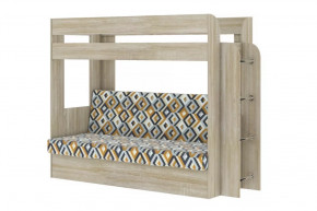 Кровать детская двухъярусная Карамель 75 Дуб Сонома ESCADA OCHRA в Советском - sovetskij.mebel-tymen.ru | фото