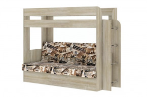 Кровать детская двухъярусная Карамель 75 Дуб Сонома Лас- Вегас в Советском - sovetskij.mebel-tymen.ru | фото