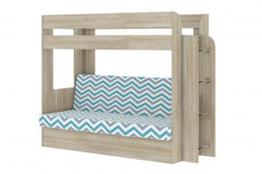 Кровать детская двухъярусная Карамель 75 Дуб Сонома WILLY MINT в Советском - sovetskij.mebel-tymen.ru | фото