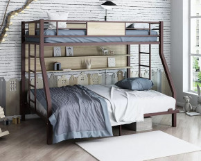 Кровать двухъярусная Гранада-П 140 с полкой в Советском - sovetskij.mebel-tymen.ru | фото