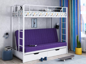 Кровать двухъярусная с диваном Мадлен-ЯЯ с ящиками в Советском - sovetskij.mebel-tymen.ru | фото