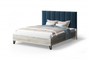 Кровать Лаура с мягким изголовьем, 1800*2000 мм, синий в Советском - sovetskij.mebel-tymen.ru | фото