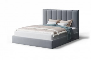 Кровать Лина 1400*2200 мм, серый в Советском - sovetskij.mebel-tymen.ru | фото