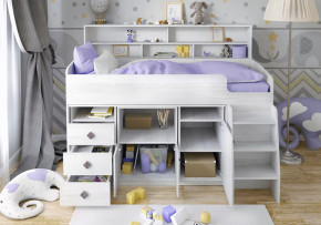 Кровать Малыш- 5 с полкой Винтерберг Ярофф в Советском - sovetskij.mebel-tymen.ru | фото