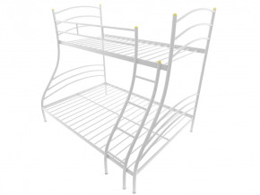 Кровать металлическая двухъярусная Глория белая в Советском - sovetskij.mebel-tymen.ru | фото