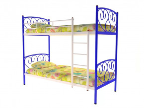 Кровать металлическая двухъярусная Злата синяя в Советском - sovetskij.mebel-tymen.ru | фото