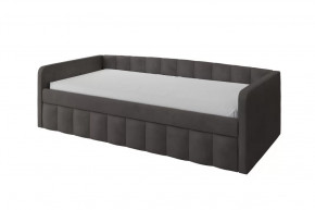 Кровать Молли 900х2000 с выкатной частью вариант 3 серый графит в Советском - sovetskij.mebel-tymen.ru | фото