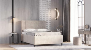 Кровать Оливия 1400 Бежевый в Советском - sovetskij.mebel-tymen.ru | фото