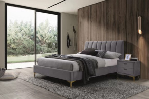 Кровать Рошаль 1600 Серый в Советском - sovetskij.mebel-tymen.ru | фото