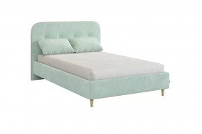 Кровать с основанием Лео 120х200 см мята/галька (велюр) в Советском - sovetskij.mebel-tymen.ru | фото