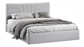 Кровать с ПМ «Пандора» Тип 1 (с подъемным механизмом) Микровелюр Jercy Silver в Советском - sovetskij.mebel-tymen.ru | фото