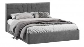 Кровать с ПМ «Пандора» Тип 1 (с подъемным механизмом) Велюр Brut Grey 16 в Советском - sovetskij.mebel-tymen.ru | фото