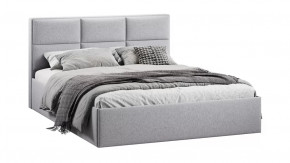 Кровать с ПМ «Стелла» Тип 1 (с подъемным механизмом) Микровелюр Jercy Silver в Советском - sovetskij.mebel-tymen.ru | фото