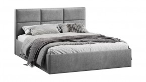 Кровать с ПМ «Стелла» Тип 1 (с подъемным механизмом) Микровелюр Wellmart Silver в Советском - sovetskij.mebel-tymen.ru | фото