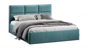 Кровать с ПМ «Стелла» Тип 1 с заглушиной Микровелюр Wellmart Indigo в Советском - sovetskij.mebel-tymen.ru | фото