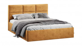 Кровать с ПМ «Стелла» Тип 1 с заглушиной Микровелюр Wellmart Yellow в Советском - sovetskij.mebel-tymen.ru | фото