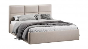 Кровать с ПМ «Стелла» Тип 1 с заглушиной Велюр Мокко светлый в Советском - sovetskij.mebel-tymen.ru | фото