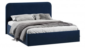 Кровать с ПМ «Тиффани» Тип 1 (с подъемным механизмом) Микровелюр Wellmart Blue в Советском - sovetskij.mebel-tymen.ru | фото