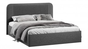 Кровать с ПМ «Тиффани» Тип 1 с заглушиной Микровелюр Jercy Graphite в Советском - sovetskij.mebel-tymen.ru | фото