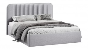 Кровать с ПМ «Тиффани» Тип 1 с заглушиной Микровелюр Jercy Silver в Советском - sovetskij.mebel-tymen.ru | фото