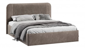 Кровать с ПМ «Тиффани» Тип 1 с заглушиной Микровелюр Wellmart Latte в Советском - sovetskij.mebel-tymen.ru | фото