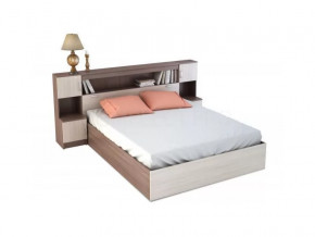 Кровать с прикроватным блоком Басса КР 552 Ясень шимо в Советском - sovetskij.mebel-tymen.ru | фото