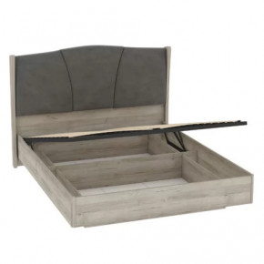 Кровать Шер КРП-23-16-18 Alpina 2  Дуб апрель темный в Советском - sovetskij.mebel-tymen.ru | фото