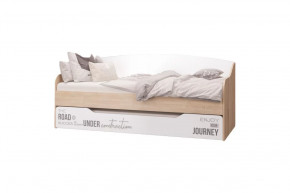 Кровать-софа Джуниор, выдвижная, дуб сонома/ дуб сонома, белый в Советском - sovetskij.mebel-tymen.ru | фото