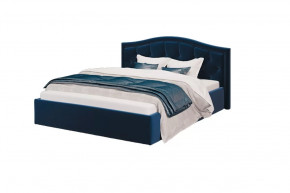 Кровать Стелла, 1600*2000 мм, велюр NEO 27, синий в Советском - sovetskij.mebel-tymen.ru | фото
