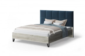 Кровать Вита с мягким изголовьем, 1400*2000 мм, синий в Советском - sovetskij.mebel-tymen.ru | фото