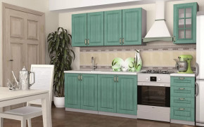 Кухня Лондон 1,6 м, белый/дуб изумрудный в Советском - sovetskij.mebel-tymen.ru | фото
