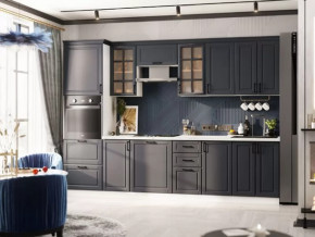 Кухня Николь-1 3 м. Белый/Графит софт в Советском - sovetskij.mebel-tymen.ru | фото