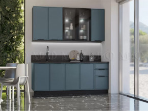 Кухня Николь 2,0/900м (Браш Блю) в Советском - sovetskij.mebel-tymen.ru | фото
