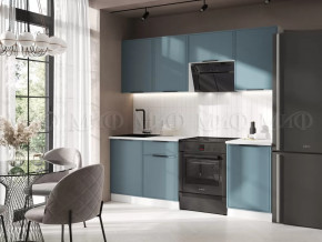 Кухня Николь 2,1м (Браш Блю) в Советском - sovetskij.mebel-tymen.ru | фото