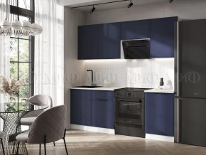 Кухня Николь 2,1м (Холст сапфировый) в Советском - sovetskij.mebel-tymen.ru | фото