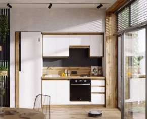 Кухня Ольвия-6 ЛДСП 1,8 м (со створкой под духовку) в Советском - sovetskij.mebel-tymen.ru | фото