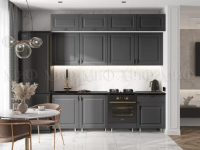 Кухня Престиж 2,4м (Графит софт) в Советском - sovetskij.mebel-tymen.ru | фото