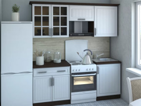 Кухня Прованс 2м столешница 38 мм Белое дерево/Венге в Советском - sovetskij.mebel-tymen.ru | фото