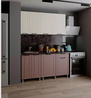 Кухня РИВЬЕРА 1,6м (б/сушки, б/мойки 600), ЛДСП Белый/МДФ Карбон Брюле/Карбон Латте Б/СТОЛЕШН в Советском - sovetskij.mebel-tymen.ru | фото